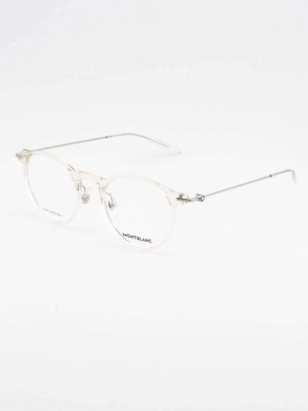 Montblanc MB0099O 002 Eyeglasses Beige 48mm Round Frame